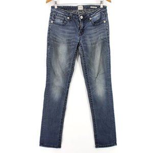 Anoname Jeans Womens Blue Denim Medium Washed Giselle Slim Curvy Cotton Size 28